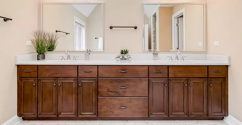 Bathroom Cabinet Renovation in Monroe