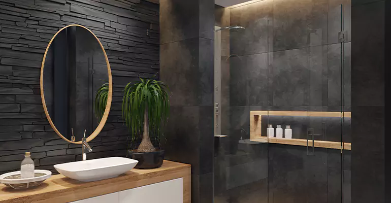 Bathroom Floor Tile Remodel in Monroe