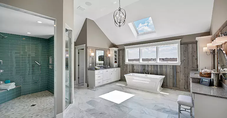 Guest Bathroom Flooring Remodel in Monroe